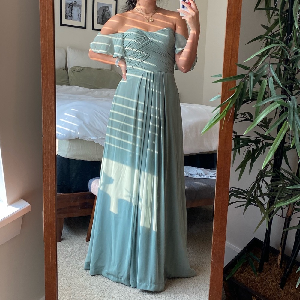 Dear Cleo Ariana Bridesmaid Dress in Ivy
